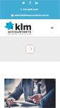 Mobile Screenshot of klmaccountants.com.au